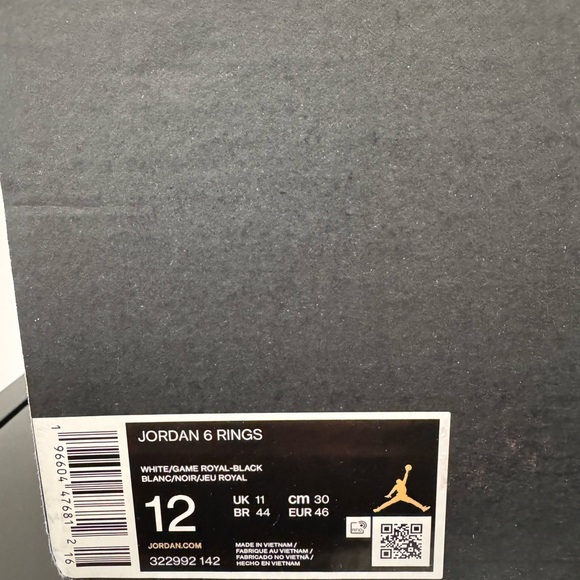 Jordan 6 Rings (Game Royal) - Picture 2 of 6